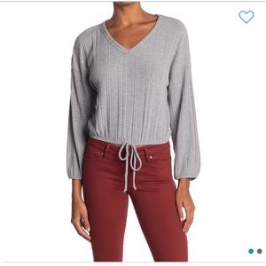 NEW White Willow Drawstring Top